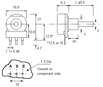 P16 basic dimensions
